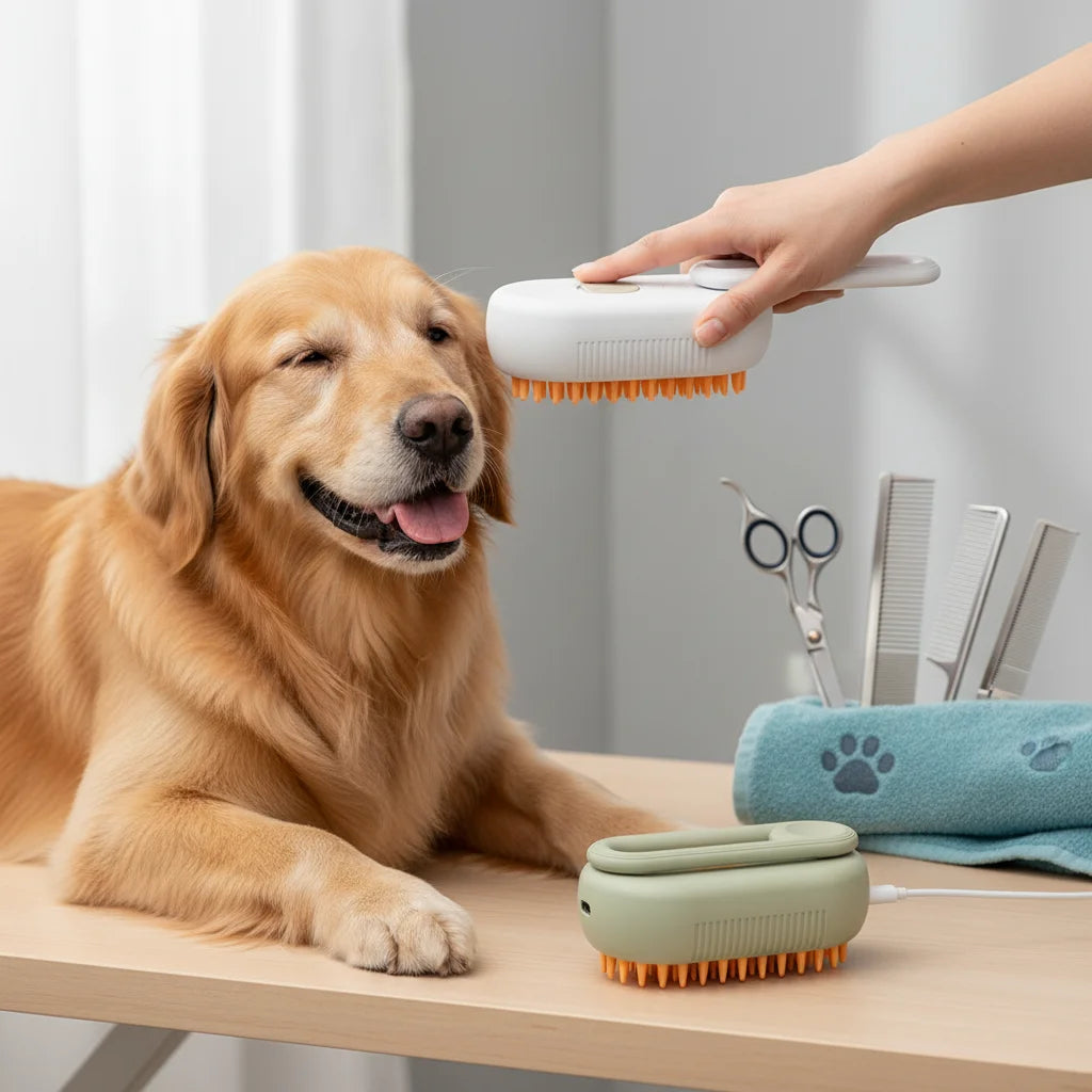 Cepillo Vapor Para Mascotas